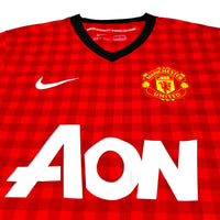 2012/13 Manchester United Home Football Shirt (S) Nike #11 Giggs - Football Finery - FF203539