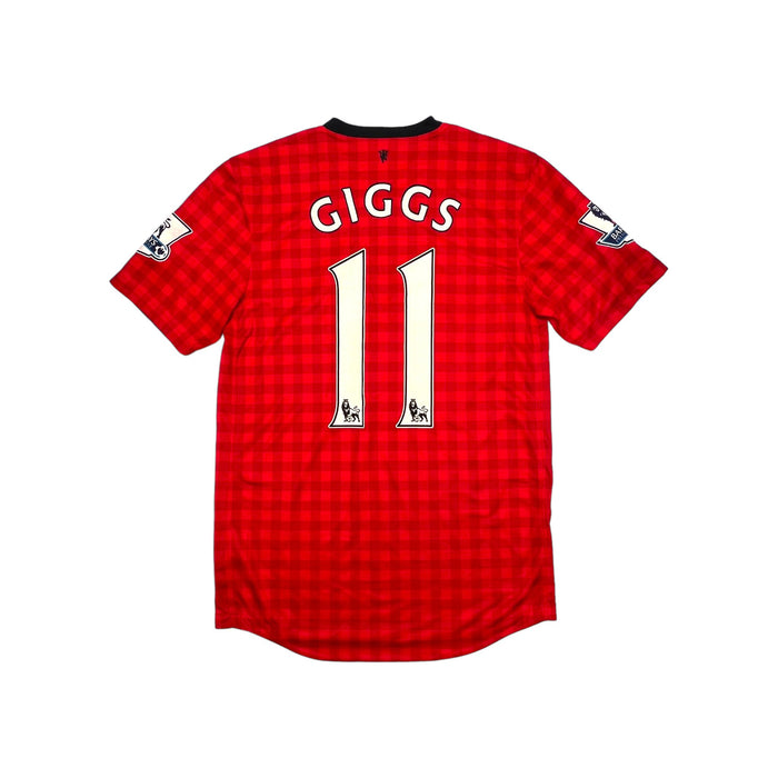 2012/13 Manchester United Home Football Shirt (S) Nike #11 Giggs - Football Finery - FF203539