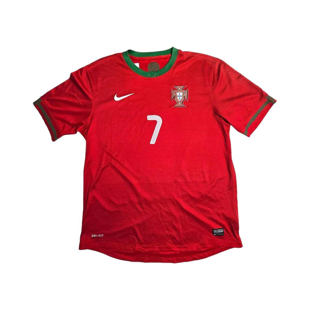 2012/13 Portugal Home Football Shirt (L) Nike #7 Ronaldo - Football Finery - FF203285