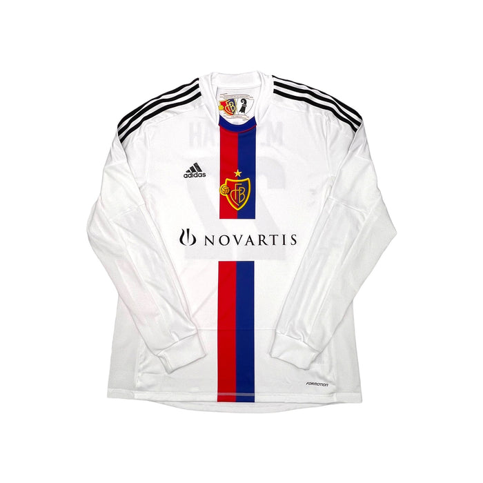 2012/14 FC Basel Away Football Shirt (XL) Adidas #22 Salah (Player Version) - Football Finery - FF203783