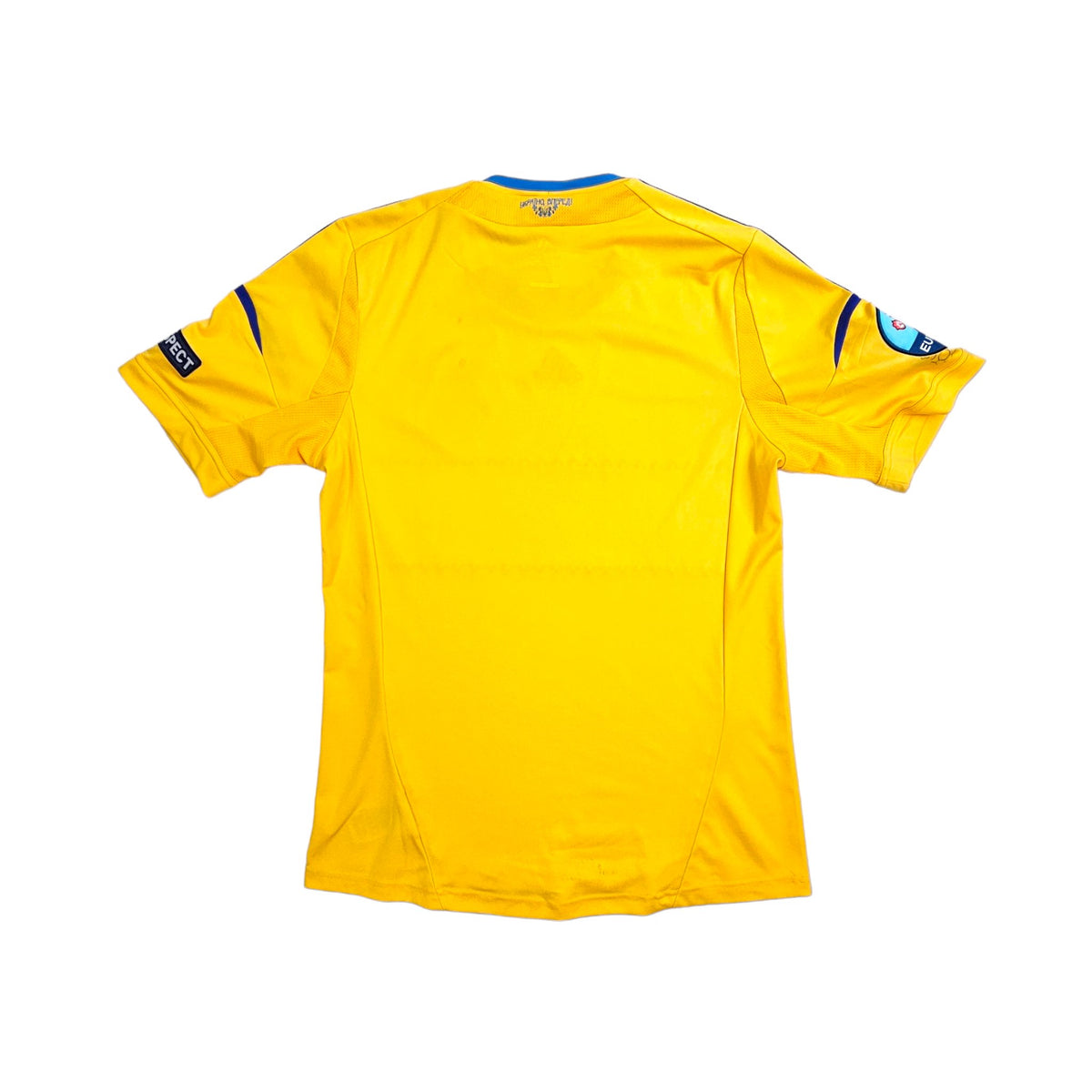 2012/14 Ukraine Home Football Shirt (M) Adidas (Euro 2012 Sleeve Patches) - Football Finery - FF203616