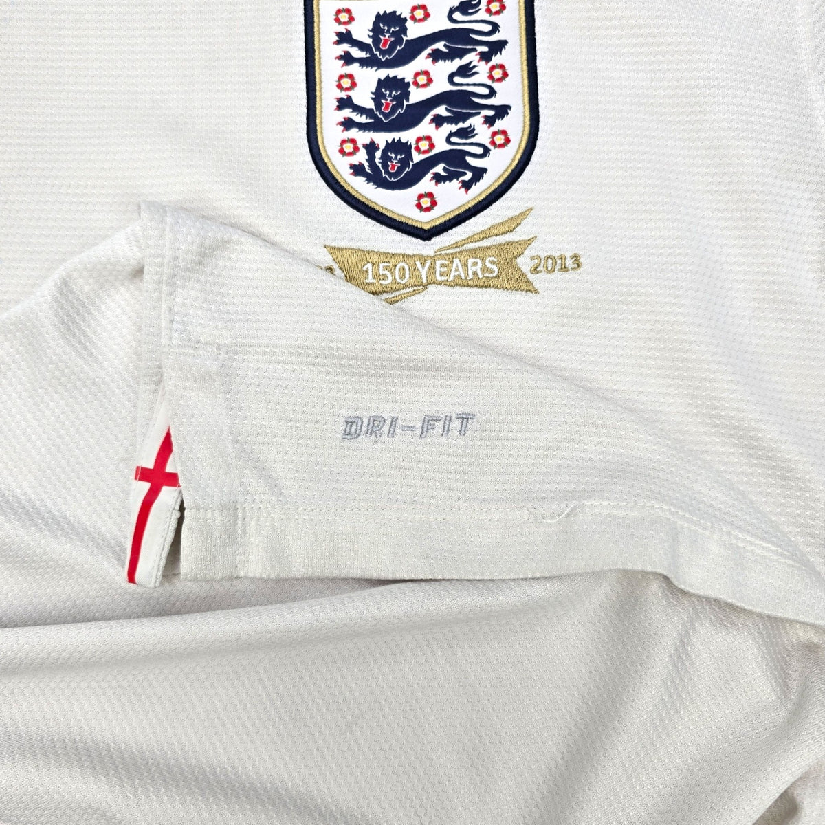 2013 England Home Football Shirt (L) Umbro #4 Gerrard (125 Yr Anniversary) - Football Finery - FF203767