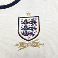 2013 England Home Football Shirt (L) Umbro #4 Gerrard (125 Yr Anniversary) - Football Finery - FF203767