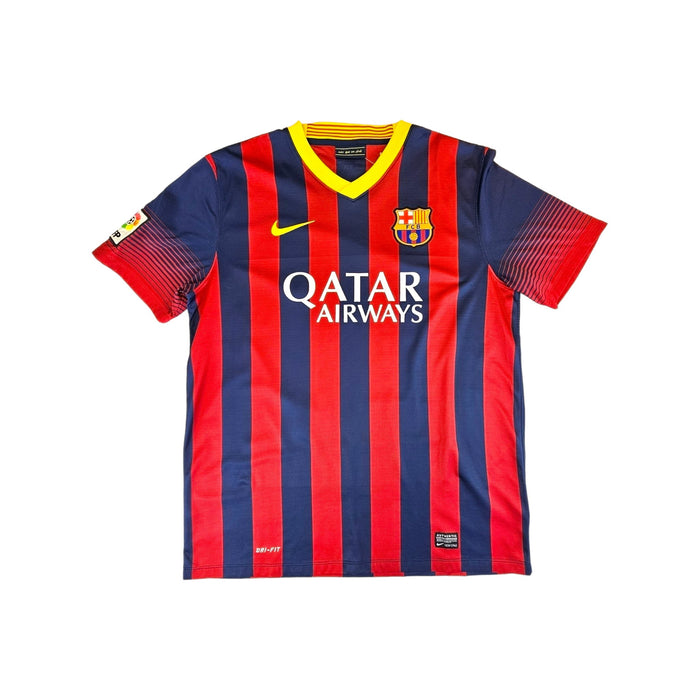 2013/14 Barcelona Home Football Shirt (L) Nike #14 Mascherano - Football Finery - FF203268