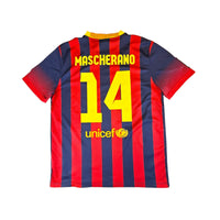 2013/14 Barcelona Home Football Shirt (L) Nike #14 Mascherano - Football Finery - FF203268