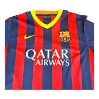 2013/14 Barcelona Home Football Shirt (L) Nike #14 Mascherano - Football Finery - FF203268