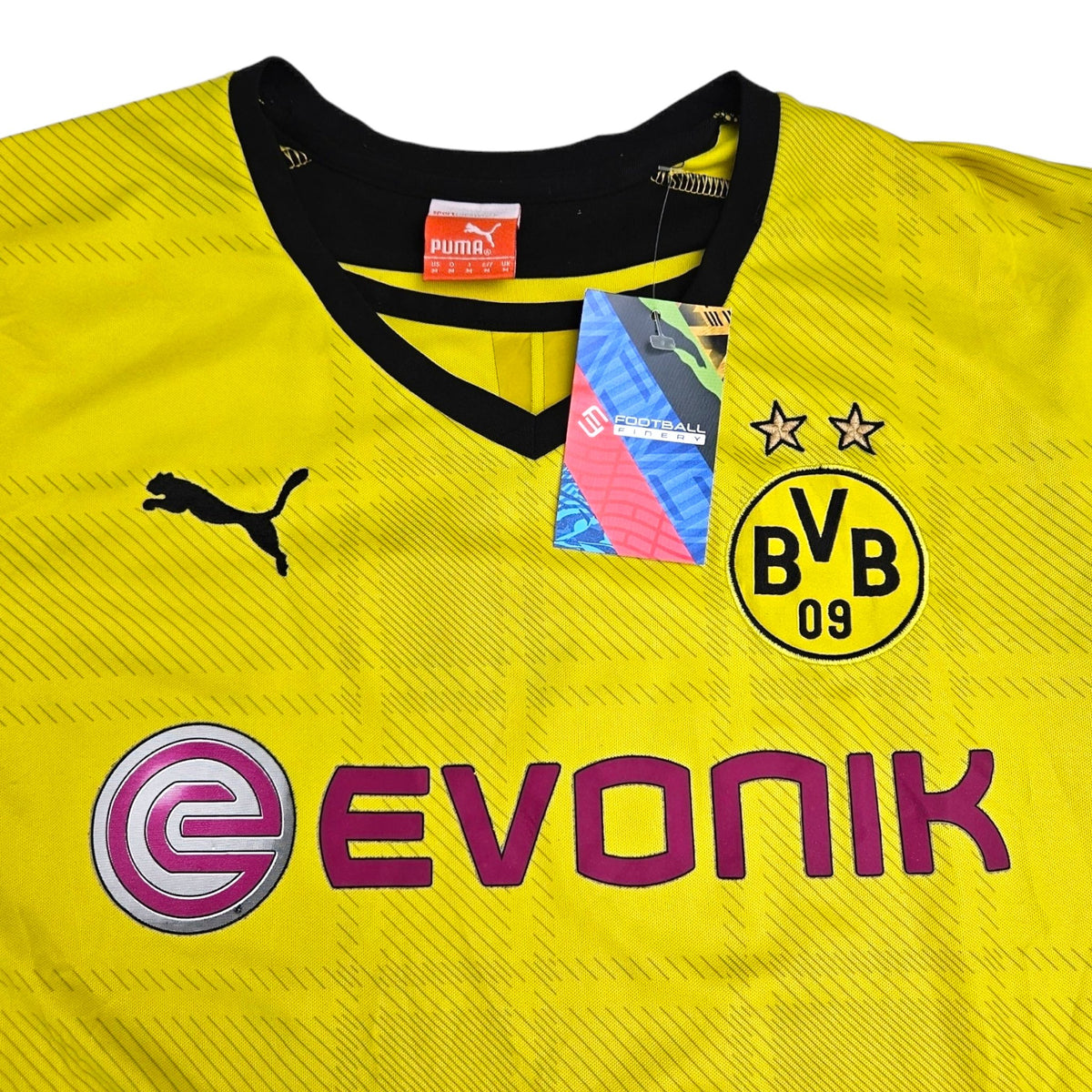 2013/14 Dortmund Home Football Shirt (M) Puma # 9 Lewandowski - Football Finery - FF202516