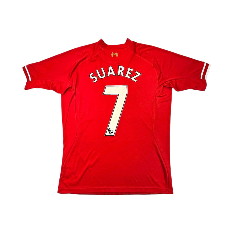 2013/14 Liverpool Home Football Shirt (L) Warrior #7 Suarez - Football Finery - FF203534