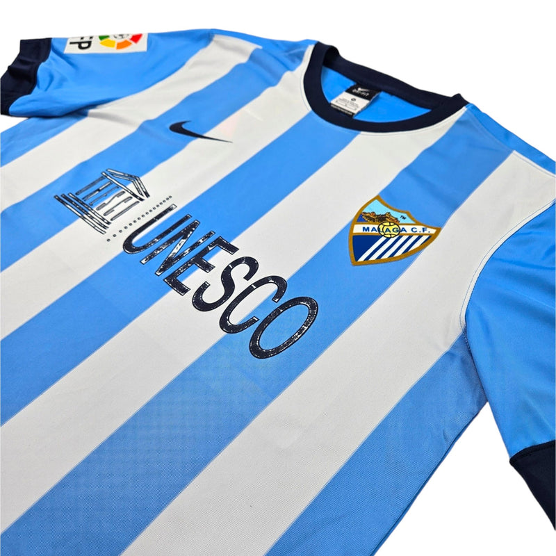 2013/14 Malaga Home Football Shirt (M) Nike - Football Finery - FF203293