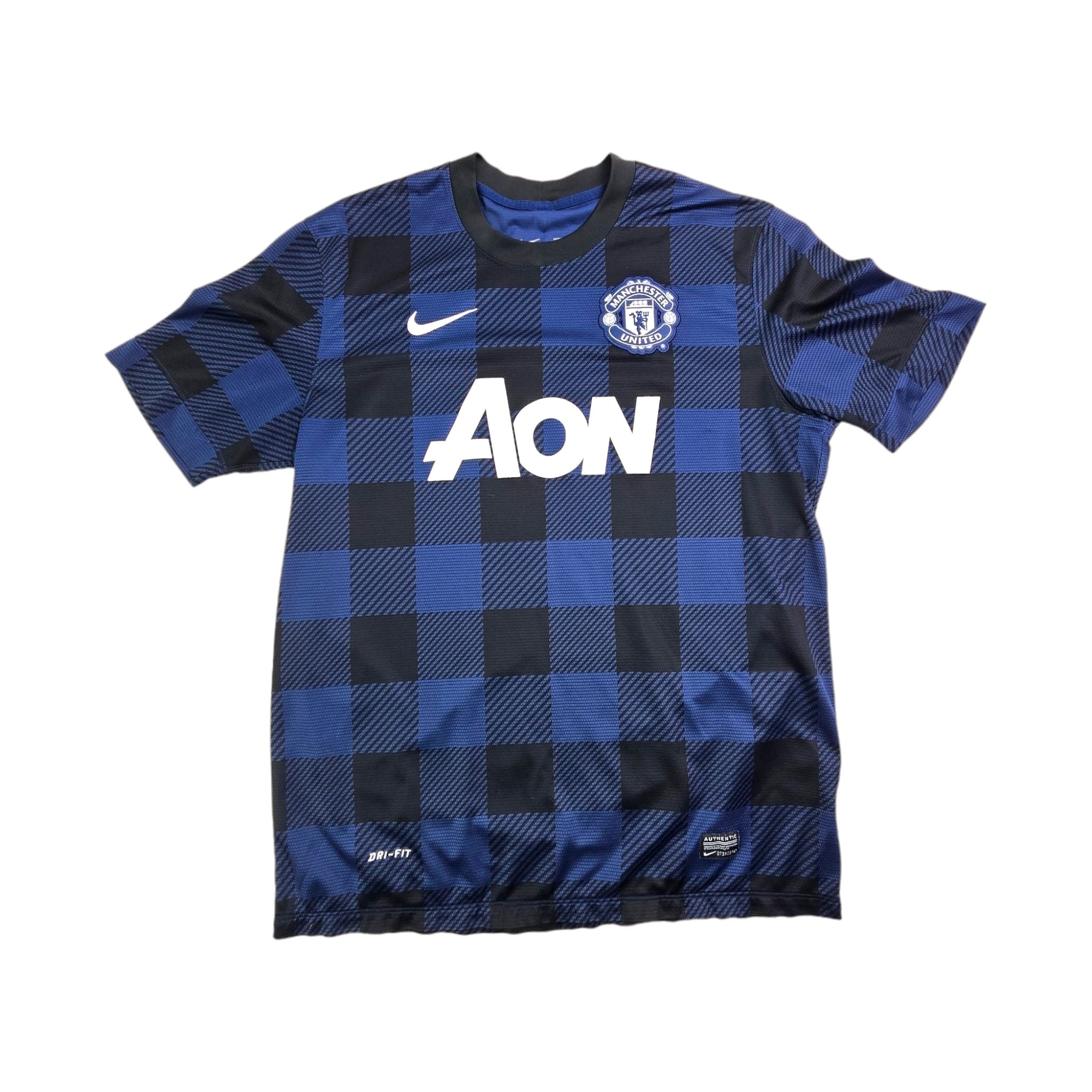 2013/14 Manchester United Away Football Shirt (L) Nike #4 Jones 