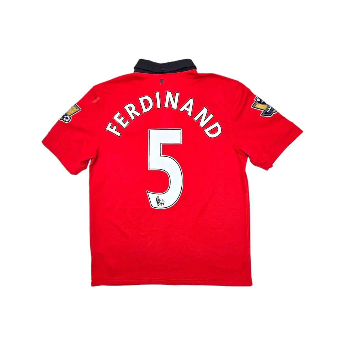 2013/14 Manchester United Home Football Shirt (M) Nike # 5 Ferdinand - Football Finery - FF202364