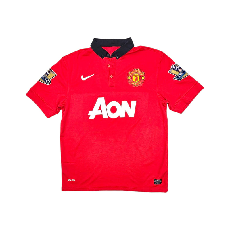 2013/14 Manchester United Home Football Shirt (M) Nike # 5 Ferdinand - Football Finery - FF202364