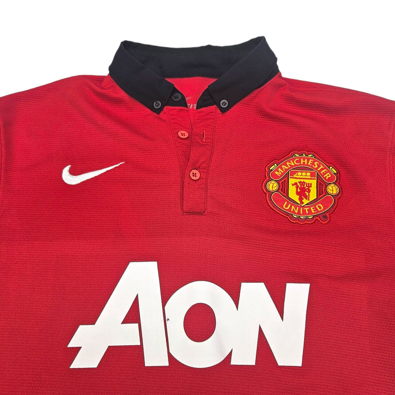 2013/14 Manchester United Home Football Shirt (M) Nike # 5 Ferdinand - Football Finery - FF202364