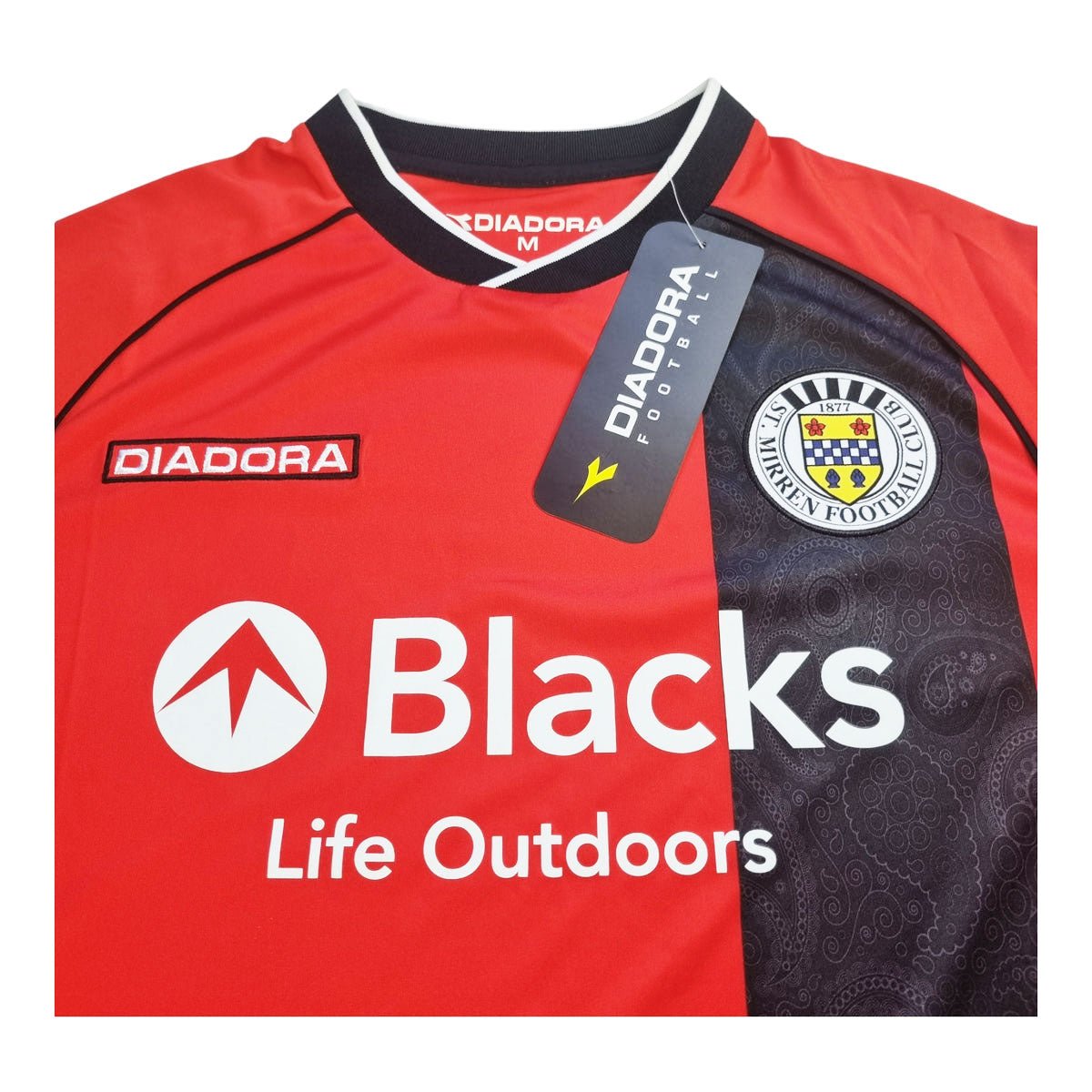 2013/14 St Mirren Long Sleeve Away Football Shirt (M) Diadora - Football Finery - FF202370