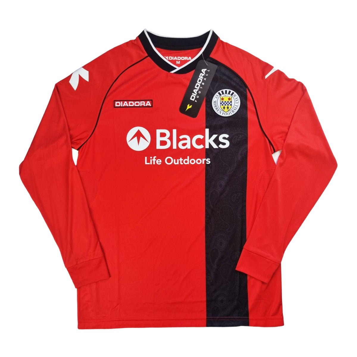 2013/14 St Mirren Long Sleeve Away Football Shirt (M) Diadora - Football Finery - FF202370