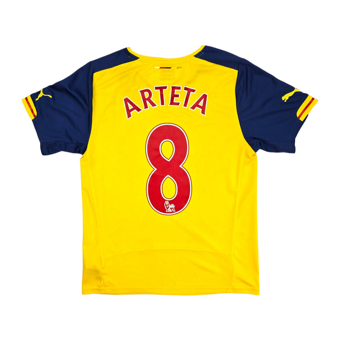 2014/15 Arsenal Away Football Shirt (S) Puma #8 Arteta - Football Finery - FF204010