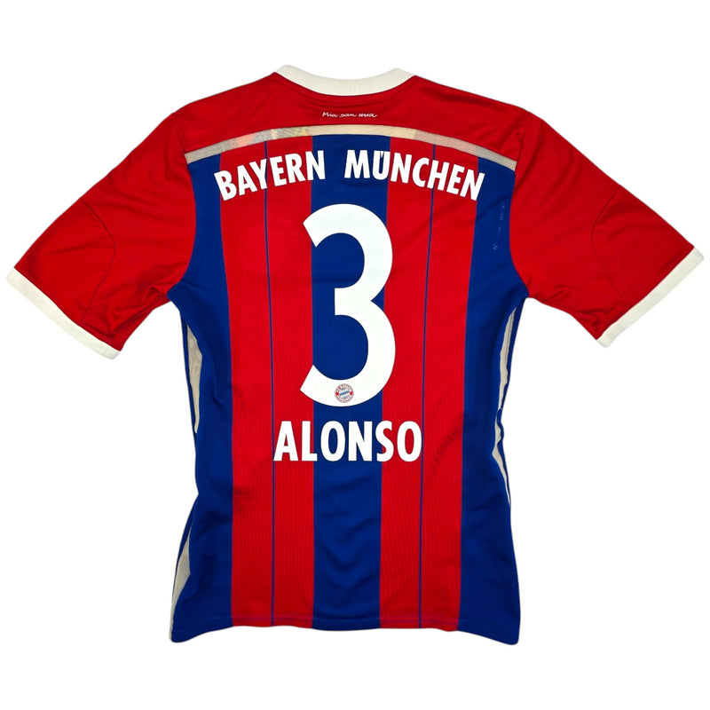 2014/15 Bayern Munich Home Football Shirt (M) Adidas #3 Alonso - Football Finery - FF204349