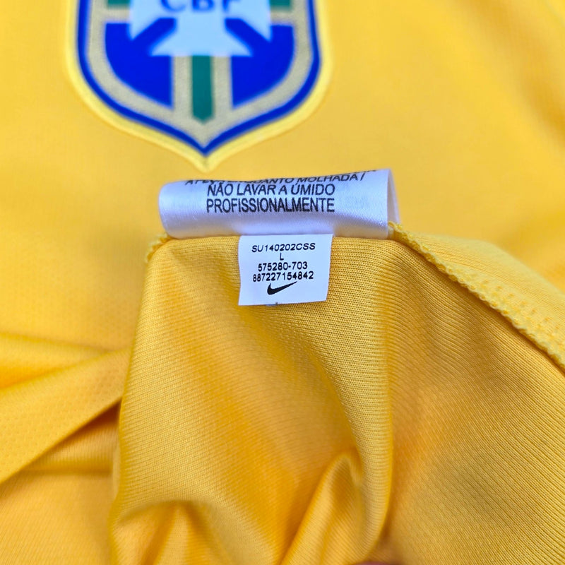 2014/15 Brazil Home Football Shirt (L) Nike #10 Neymar Jr - Football Finery - FF203879