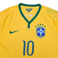 2014/15 Brazil Home Football Shirt (L) Nike #10 Neymar Jr - Football Finery - FF203879