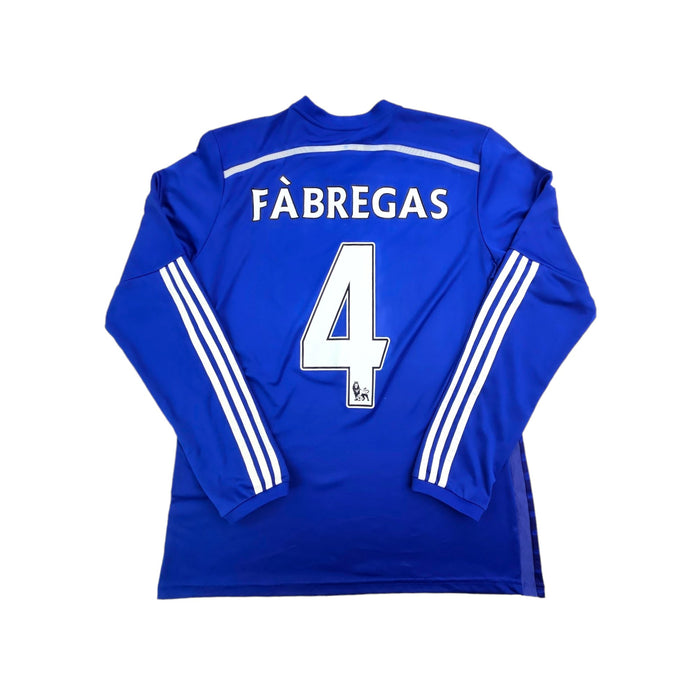 2014/15 Chelsea Home Football Shirt (M) Adidas #4 Fabregas - Football Finery - FF203693