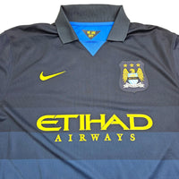 2014/15 Manchester City Away Football Shirt (XL) Nike #16 Aguero - Football Finery - FF203431