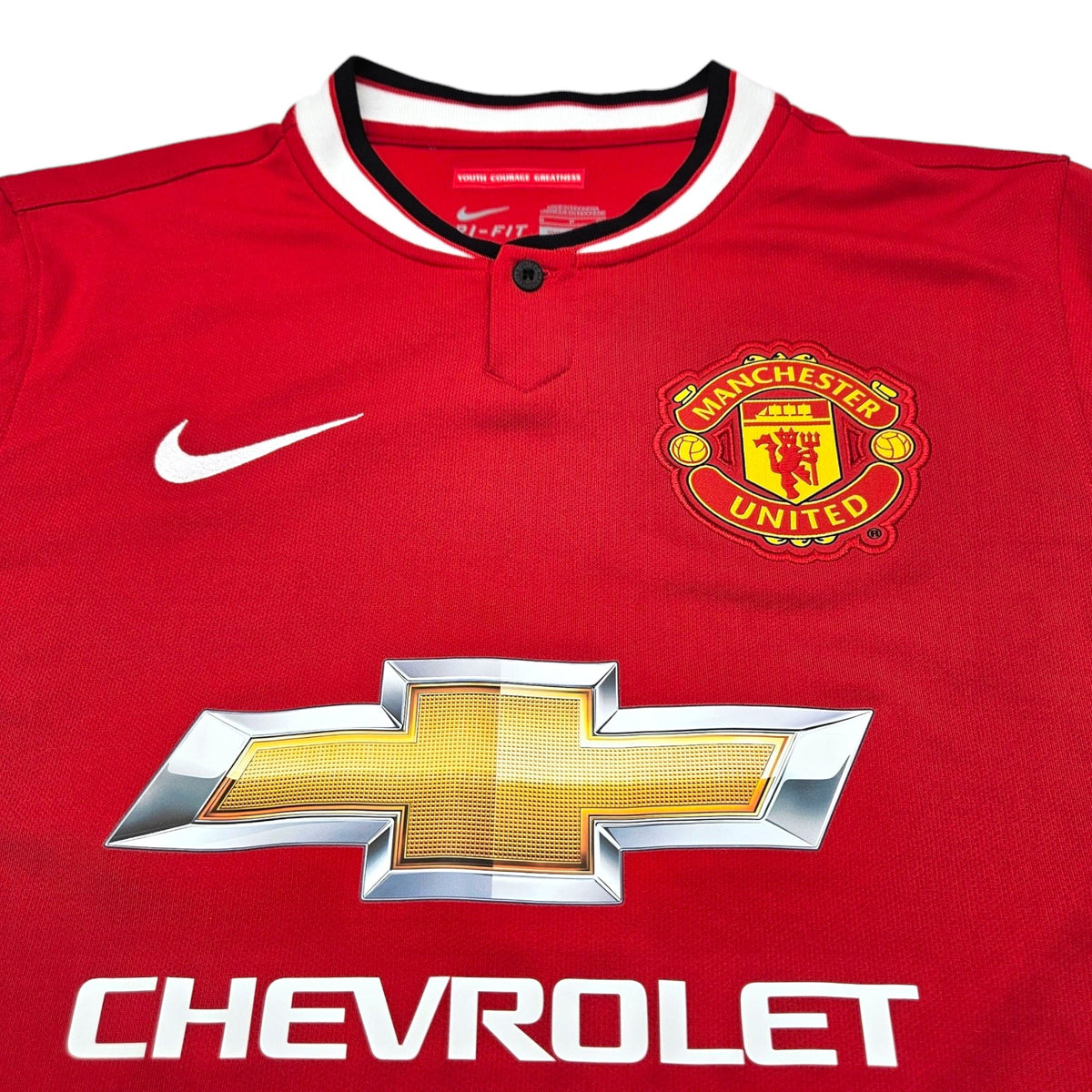 2014/15 Manchester United Home Football Shirt (S) Nike # 7 Di Maria - Football Finery - FF202319