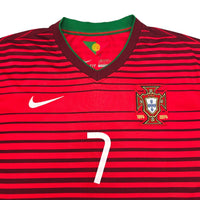 2014/15 Portugal Home Football Shirt (XL) Nike #7 Ronaldo - Football Finery - FF204314