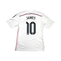 2014/15 Real Madrid Home Football Shirt (L) Adidas #10 James - Football Finery - FF203266