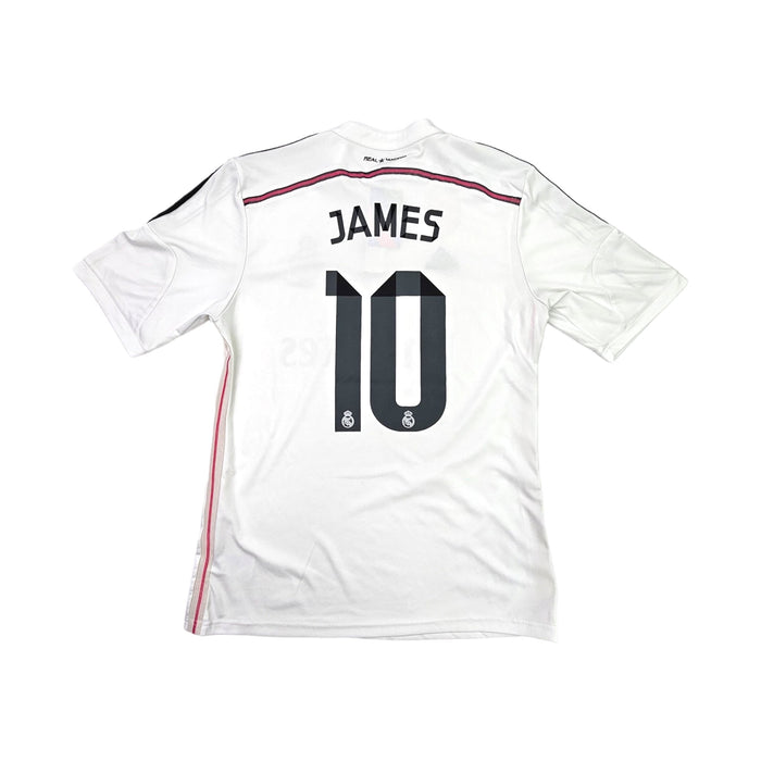 2014/15 Real Madrid Home Football Shirt (L) Adidas #10 James - Football Finery - FF203266