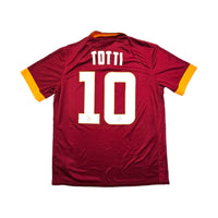 2014/15 Roma Home Football Shirt (L) Nike #10 Totti - Football Finery - FF203609