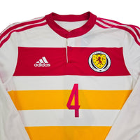 2014/15 Scotland Away Football Shirt (S) Adidas #4 (Player Version) - Football Finery - FF203405