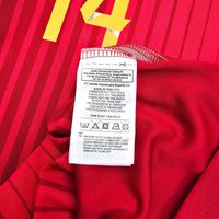 2014/15 Spain Home Football Shirt (M) Adidas #14 Alonso - Football Finery - FF204309