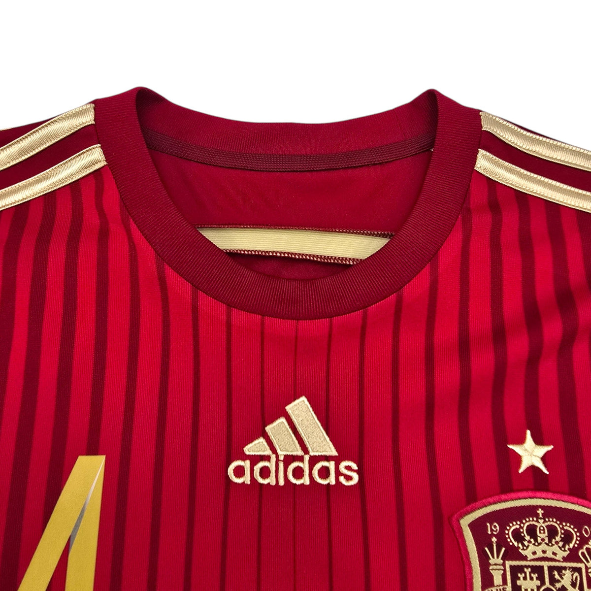 2014/15 Spain Home Football Shirt (M) Adidas #14 Alonso - Football Finery - FF204309