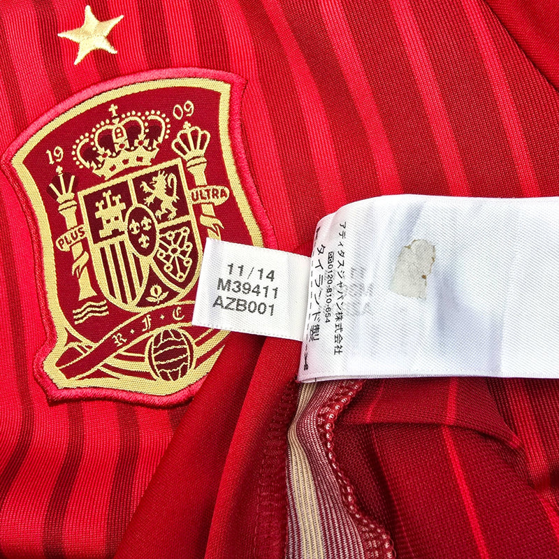 2014/15 Spain Home Football Shirt (M) Adidas #14 Alonso - Football Finery - FF204309