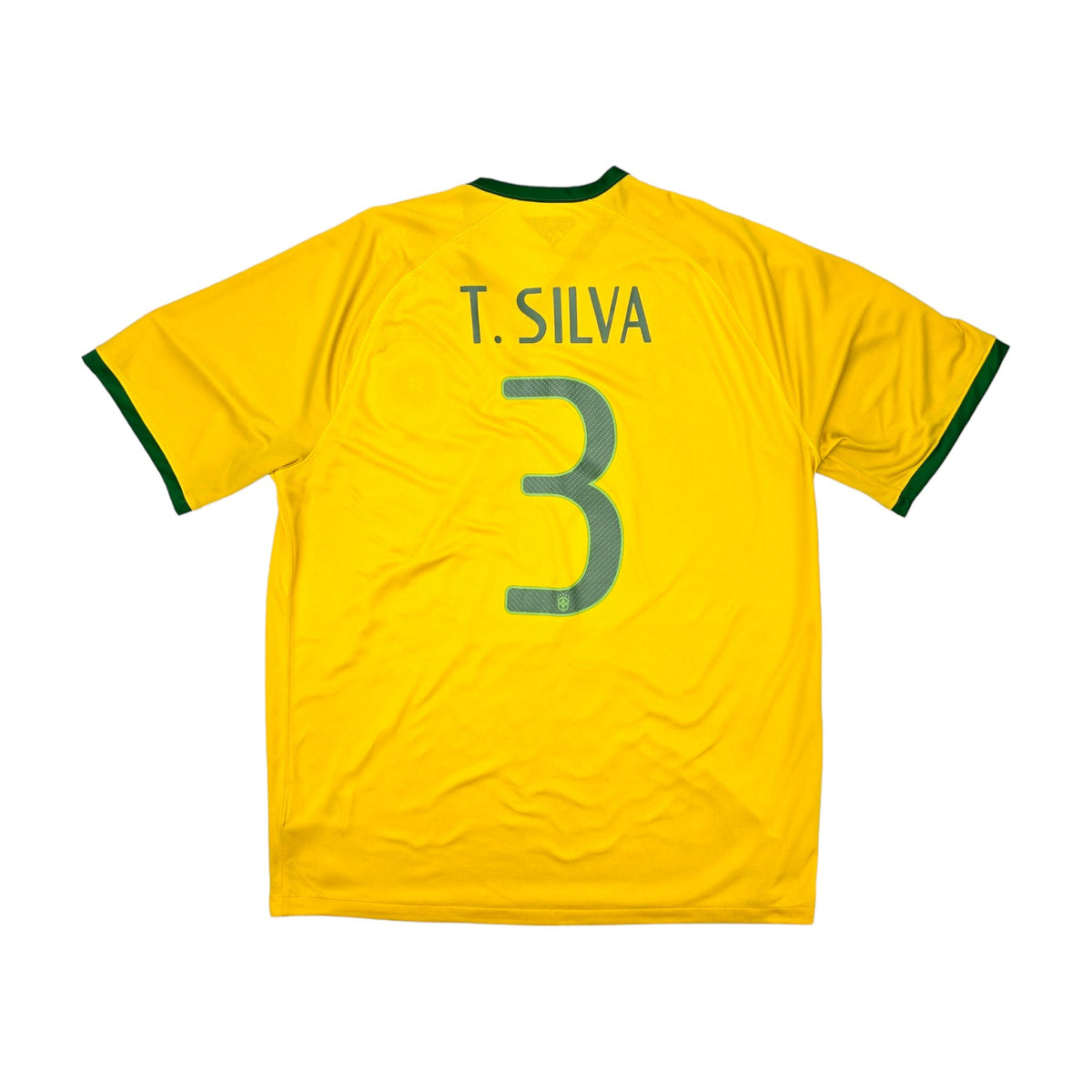 2014/16 Brazil Home Football Shirt (XL) Nike #3 Silva - Football Finery - FF203796