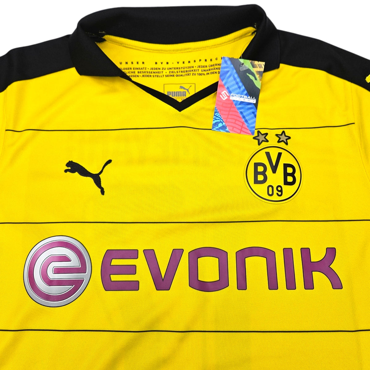 2015/16 Dortmund Home Football Shirt (L) Puma #17 Aubameyang - Football Finery - FF202311