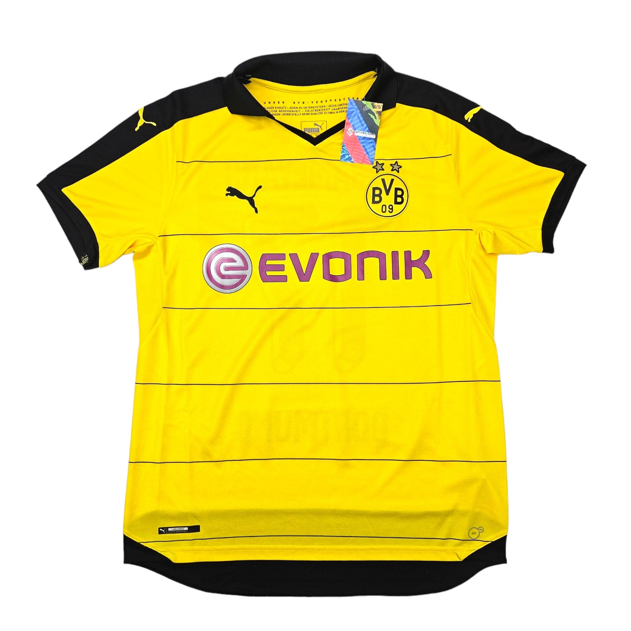 2015 16 Dortmund Home Football Shirt L Puma 17 Aubameyang Football Finery