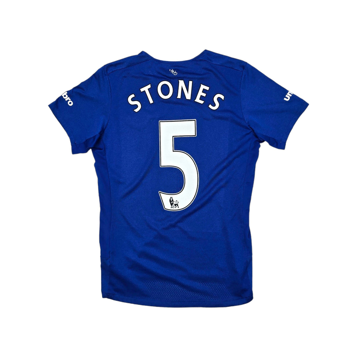 2015/16 Everton Home Football Shirt (S) Umbro #5 Stones - Football Finery - FF202335