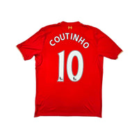 2015/16 Liverpool Home Football Shirt (L) New Balance #10 Coutinho - Football Finery - FF203535