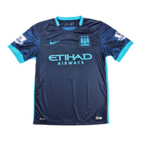 2015/16 Manchester City Away Football Shirt (M) Nike #7 Sterling - Football Finery - FF202362