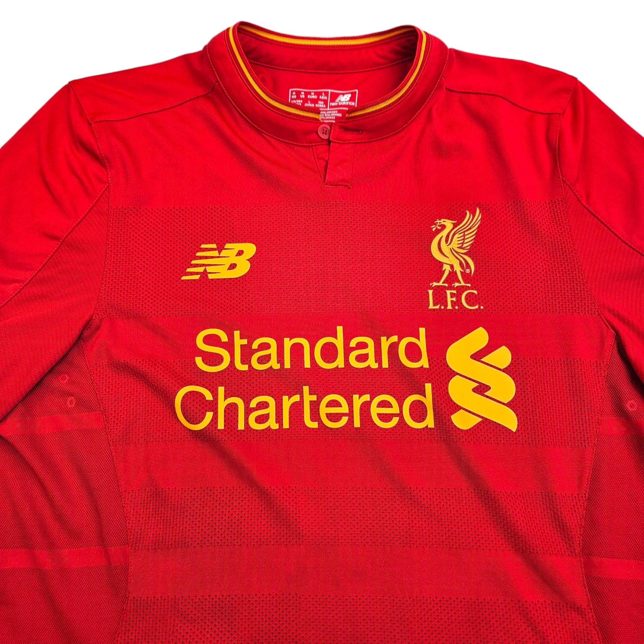 2016 17 Liverpool Home Football Shirt M New Balance 11 Firmino Football Finery