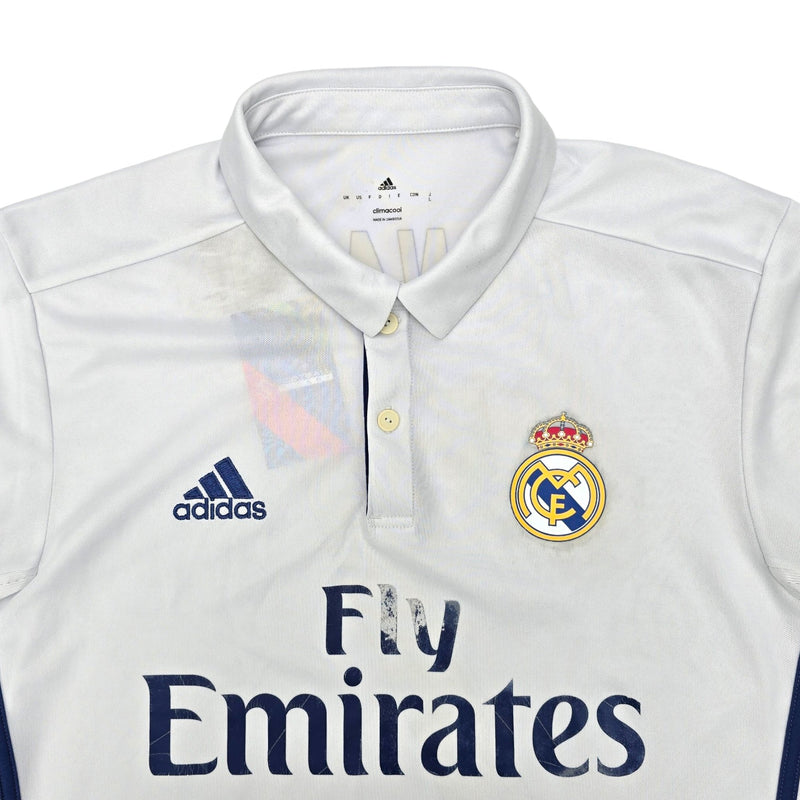 2016/17 Real Madrid Home Football Shirt (L) Adidas #7 Ronaldo - Football Finery - FF203517