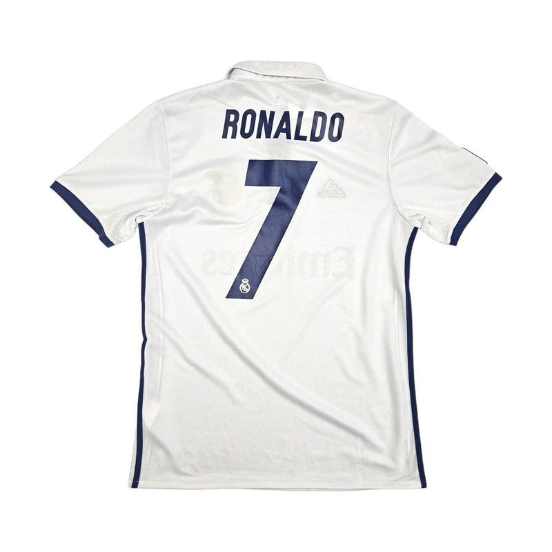 2016/17 Real Madrid Home Football Shirt (L) Adidas #7 Ronaldo - Football Finery - FF203517