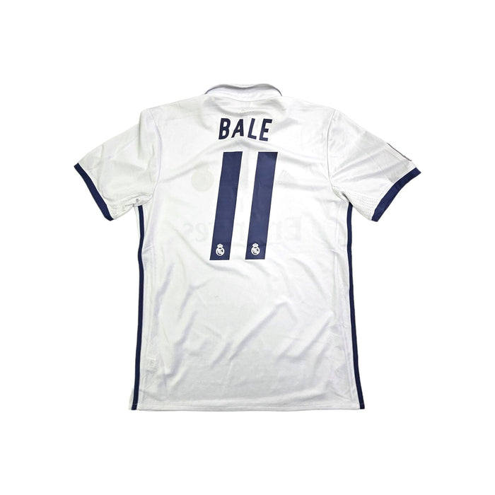 2016/17 Real Madrid Home Football Shirt (M) Adidas #11 Bale - Football Finery - FF203595