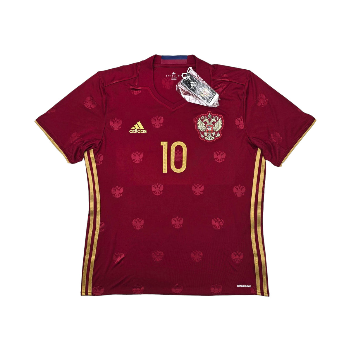 2016/17 Russia Home Football Shirt (L) Adidas #10 Dzagoev (BNWTs) - Football Finery - FF203916