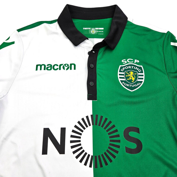 2016/17 Sporting Lisbon Home Football Shirt (M) Macron (BNWTs) - Football Finery - FF202820