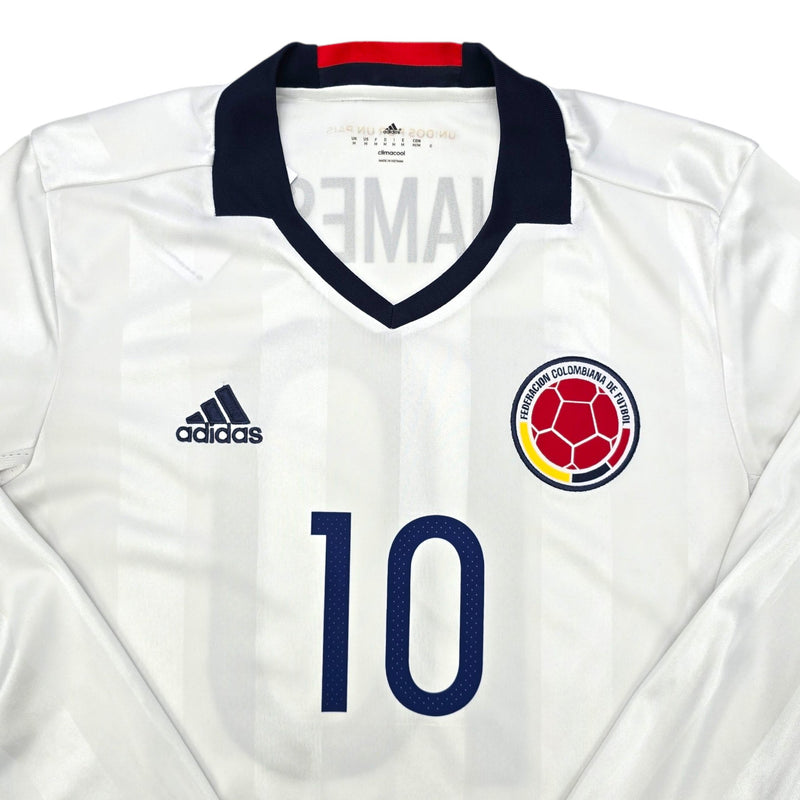 2016/18 Colombia Home Football Shirt (M) Adidas #10 James (Copa America) - Football Finery - FF203825