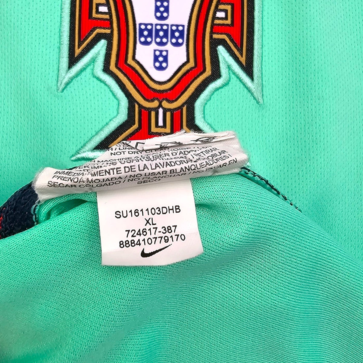 2016/18 Portugal Away Football Shirt (XL) Nike #7 Ronaldo - Football Finery - FF204099