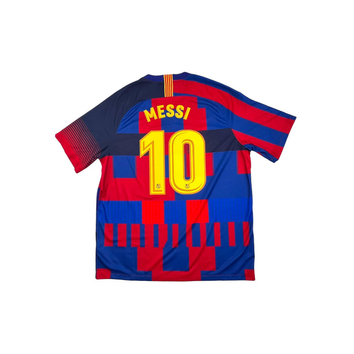2017/18 Barcelona 'Anniversary Mash-Up' Football Shirt (XL) Nike #10 Messi - Football Finery - FF203491