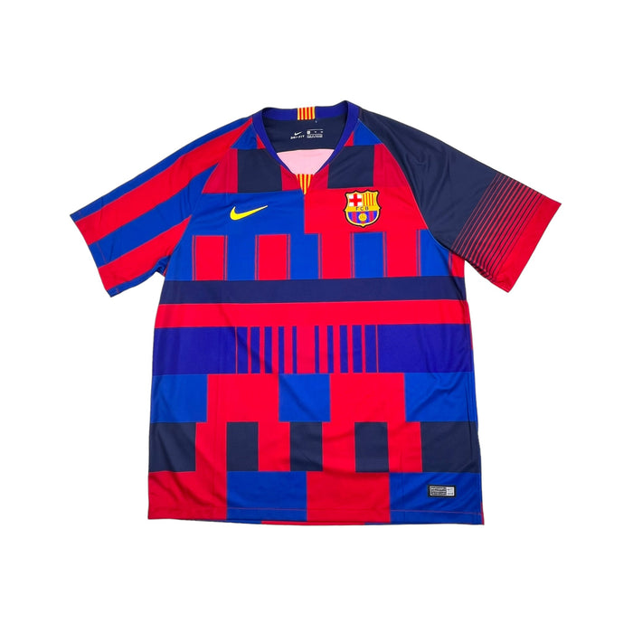 2017/18 Barcelona 'Anniversary Mash-Up' Football Shirt (XL) Nike #10 Messi - Football Finery - FF203491